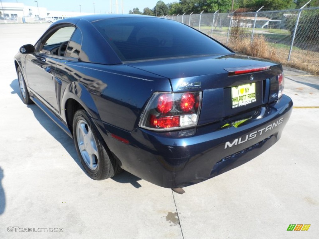 2002 Mustang V6 Coupe - True Blue Metallic / Medium Parchment photo #5