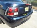 2002 True Blue Metallic Ford Mustang V6 Coupe  photo #20