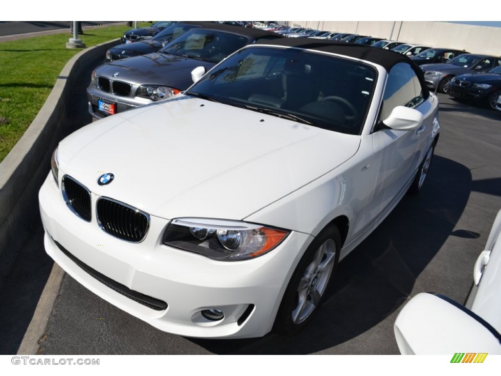 2012 1 Series 128i Convertible - Alpine White / Black photo #6