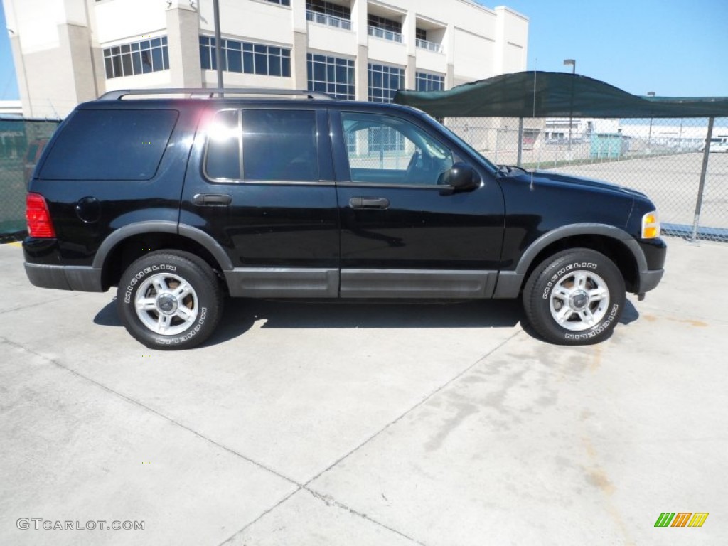 2003 Explorer XLT 4x4 - Black / Graphite Grey photo #2