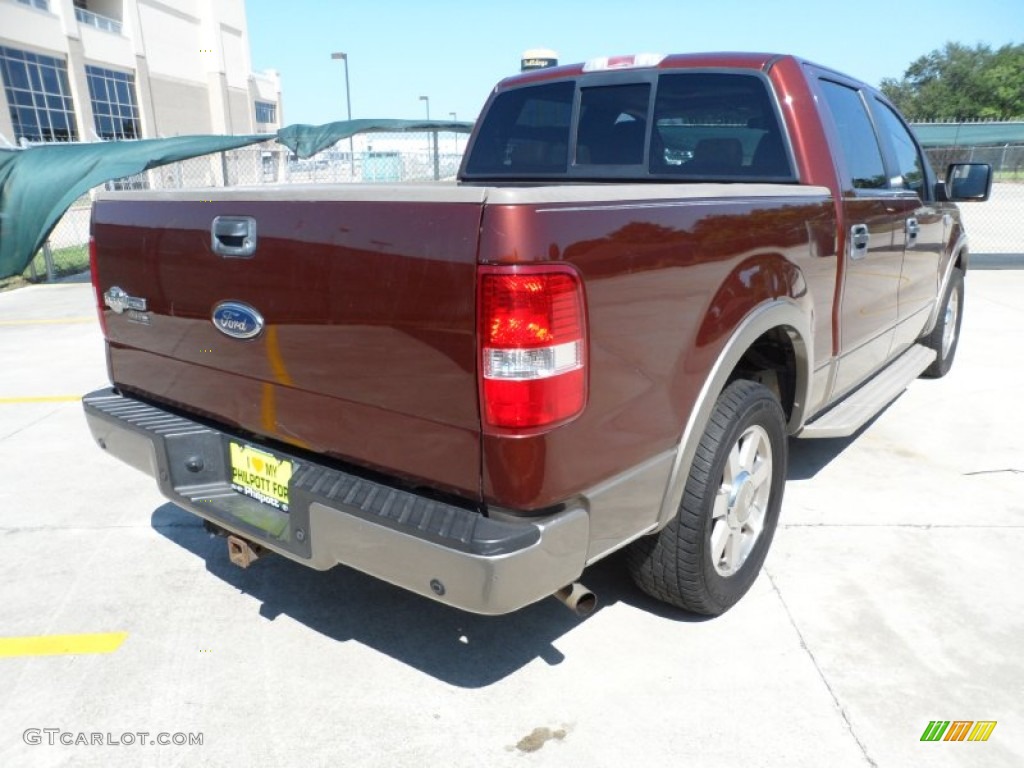 2005 F150 King Ranch SuperCrew - Dark Copper Metallic / Castano Brown Leather photo #3