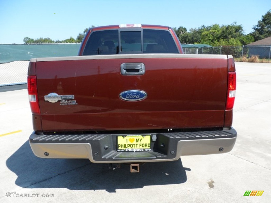 2005 F150 King Ranch SuperCrew - Dark Copper Metallic / Castano Brown Leather photo #4