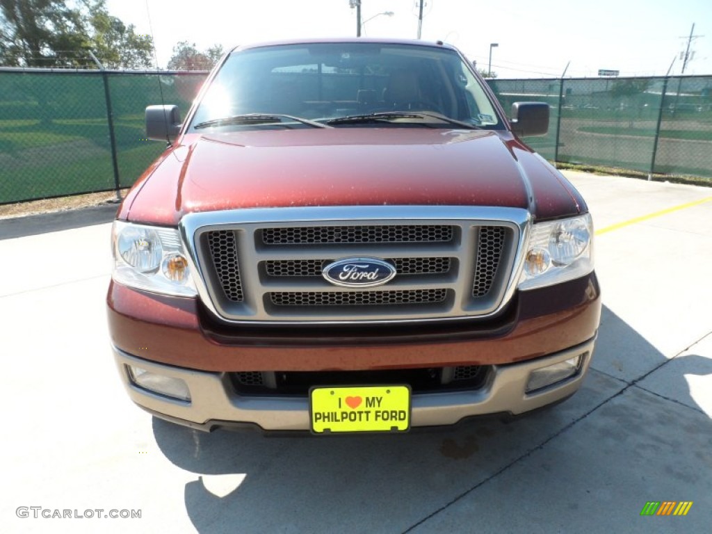 2005 F150 King Ranch SuperCrew - Dark Copper Metallic / Castano Brown Leather photo #8