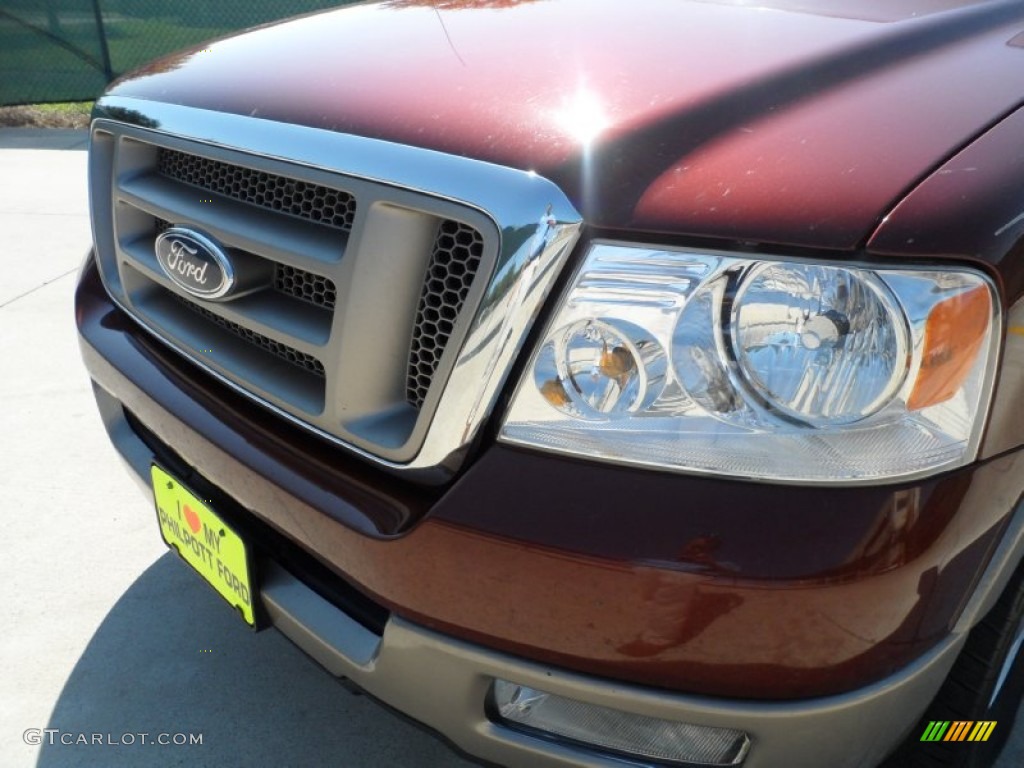 2005 F150 King Ranch SuperCrew - Dark Copper Metallic / Castano Brown Leather photo #11