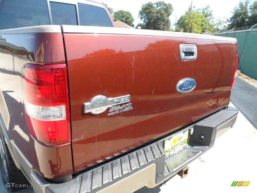 2005 F150 King Ranch SuperCrew - Dark Copper Metallic / Castano Brown Leather photo #25