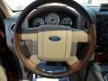 Castano Brown Leather 2005 Ford F150 King Ranch SuperCrew Steering Wheel