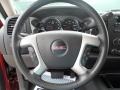 Ebony 2008 GMC Sierra 1500 SLE Crew Cab Steering Wheel