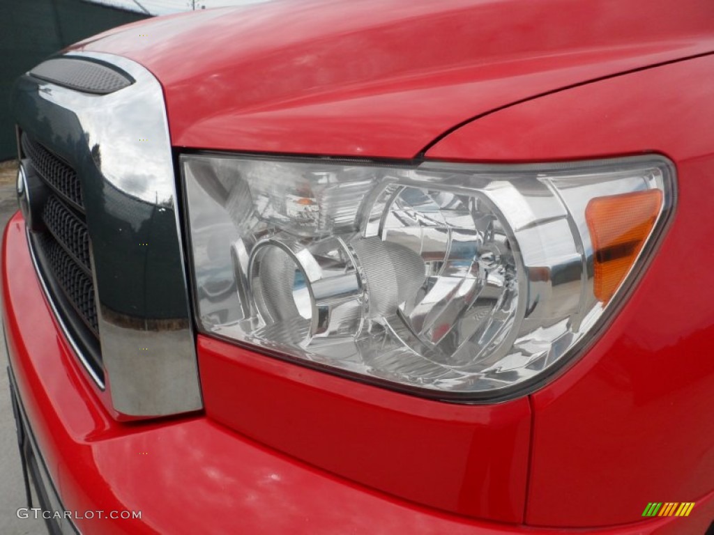 2008 Tundra SR5 Double Cab 4x4 - Radiant Red / Beige photo #10