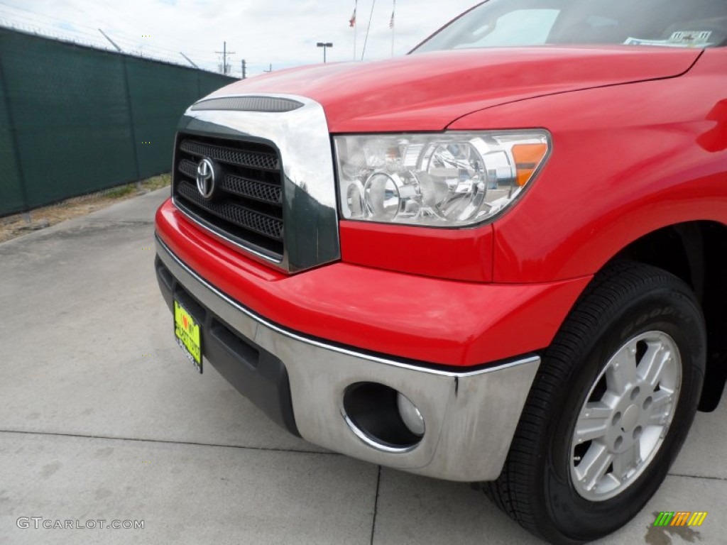 2008 Tundra SR5 Double Cab 4x4 - Radiant Red / Beige photo #11