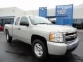 2008 Silver Birch Metallic Chevrolet Silverado 1500 LT Extended Cab 4x4  photo #1