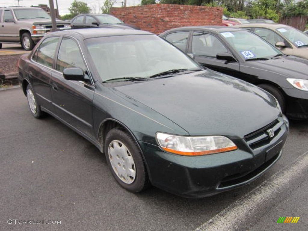1998 Accord LX Sedan - New Dark Green Pearl / Ivory photo #1
