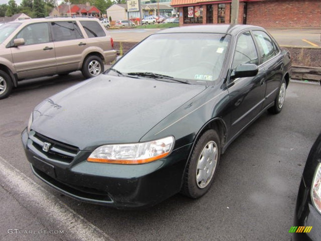 1998 Accord LX Sedan - New Dark Green Pearl / Ivory photo #3