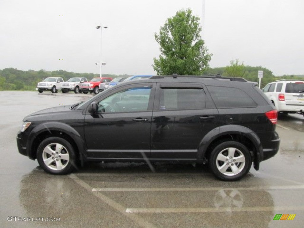 Brilliant Black Crystal Pearl 2009 Dodge Journey SXT Exterior Photo #53666060