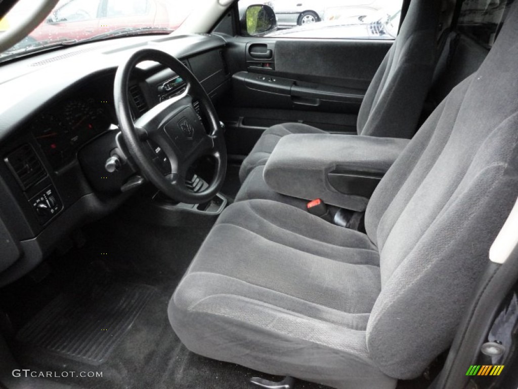 Dark Slate Gray Interior 2003 Dodge Dakota Sport Regular Cab 4x4 Photo #53666383