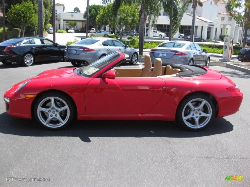 2009 911 Carrera Cabriolet - Guards Red / Sand Beige photo #4