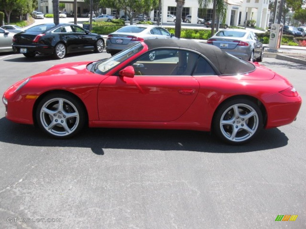 2009 911 Carrera Cabriolet - Guards Red / Sand Beige photo #5