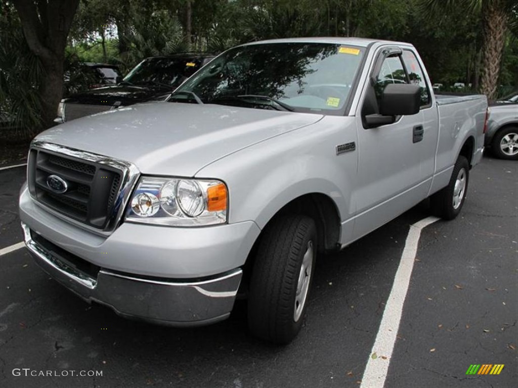 2004 F150 XLT Regular Cab - Silver Metallic / Dark Flint photo #4