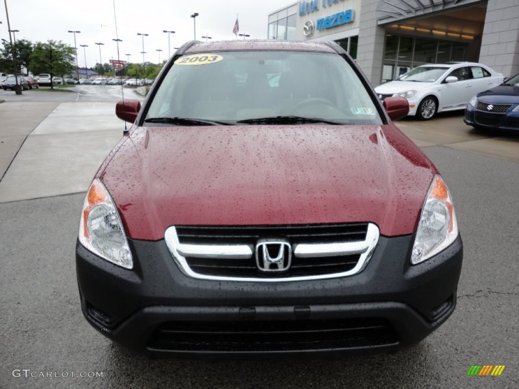 2003 CR-V EX 4WD - Chianti Red Pearl / Saddle photo #2