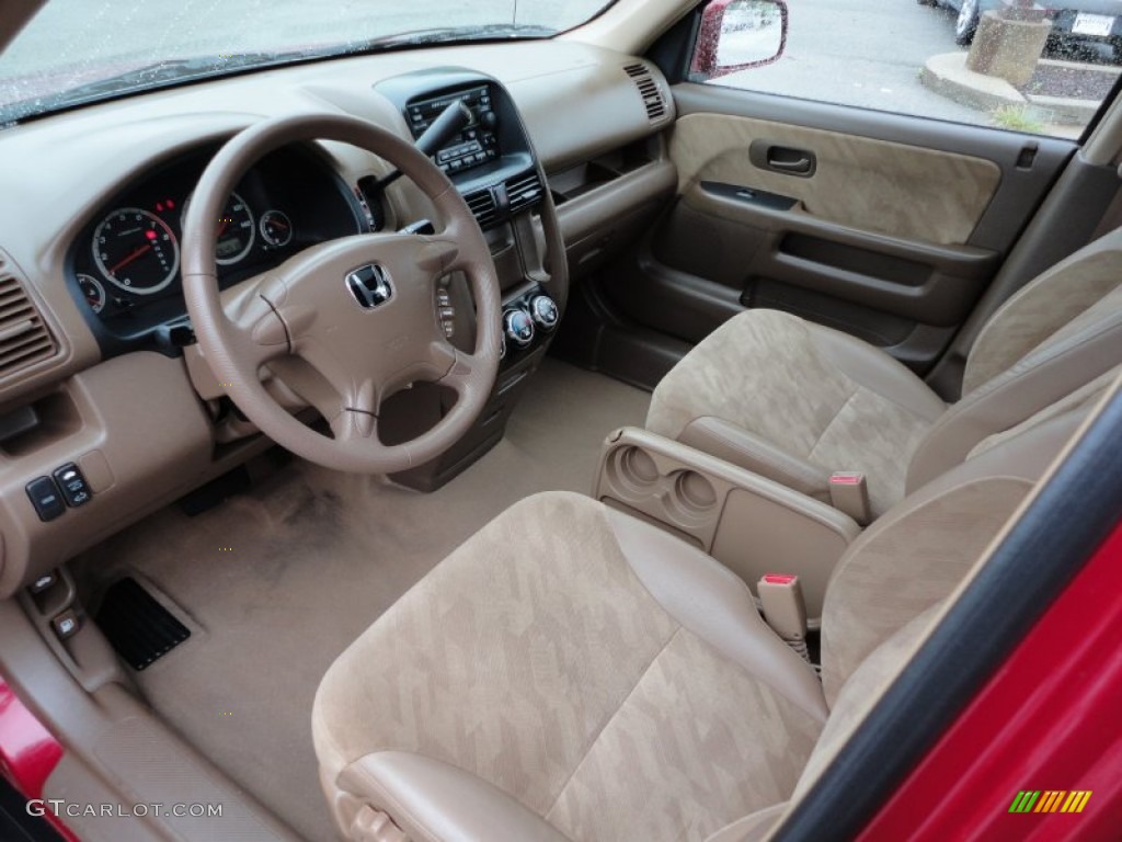 2003 CR-V EX 4WD - Chianti Red Pearl / Saddle photo #12