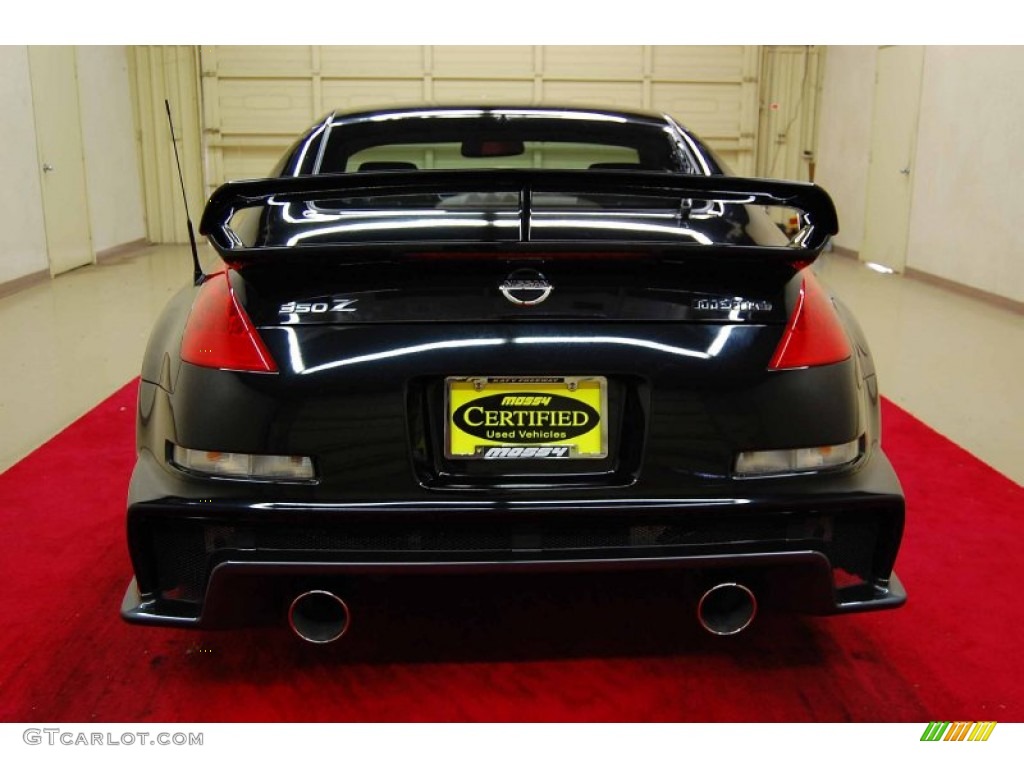 2008 350Z NISMO Coupe - Magnetic Black / NISMO Black/Red photo #5