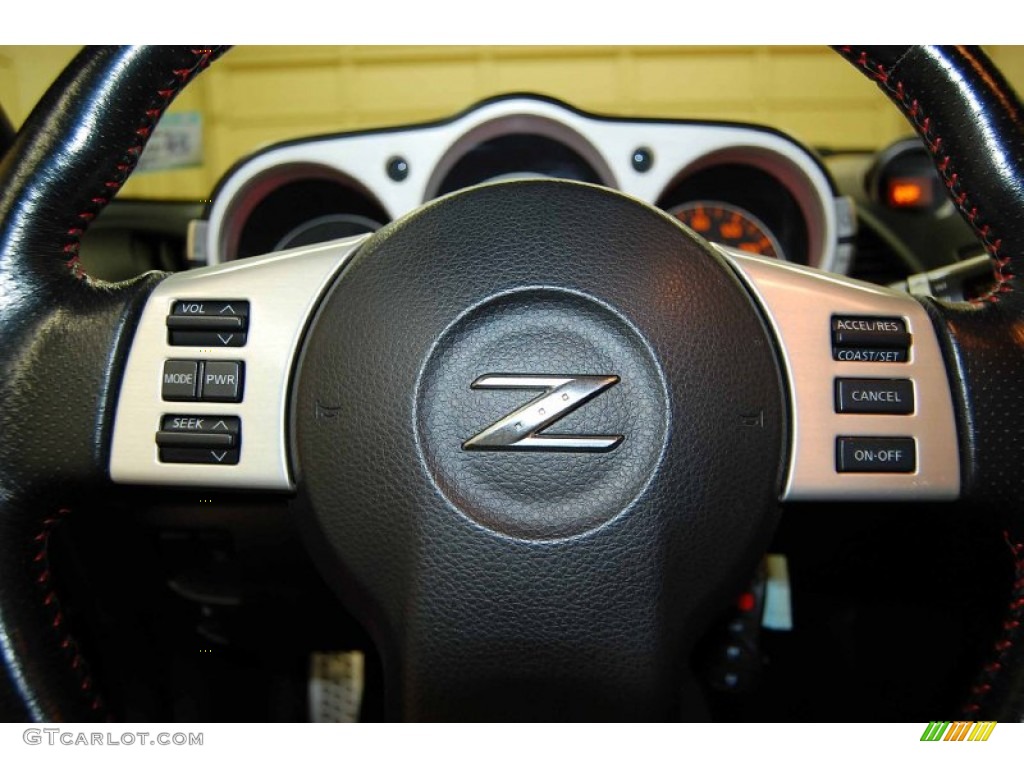 2008 350Z NISMO Coupe - Magnetic Black / NISMO Black/Red photo #21