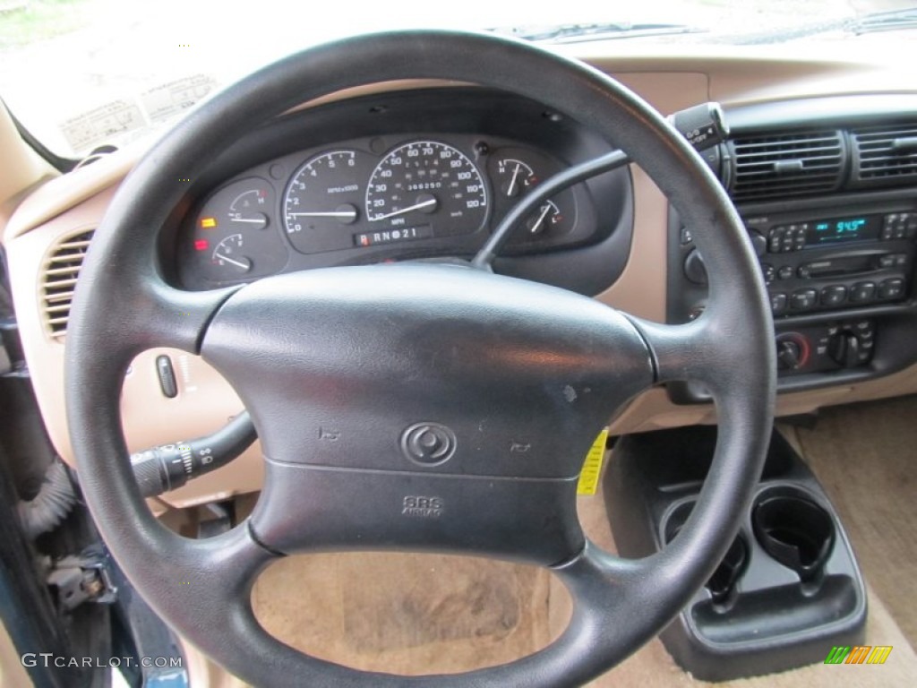 1997 Mazda B-Series Truck B4000 SE Extended Cab 4x4 Gray Steering Wheel Photo #53669615