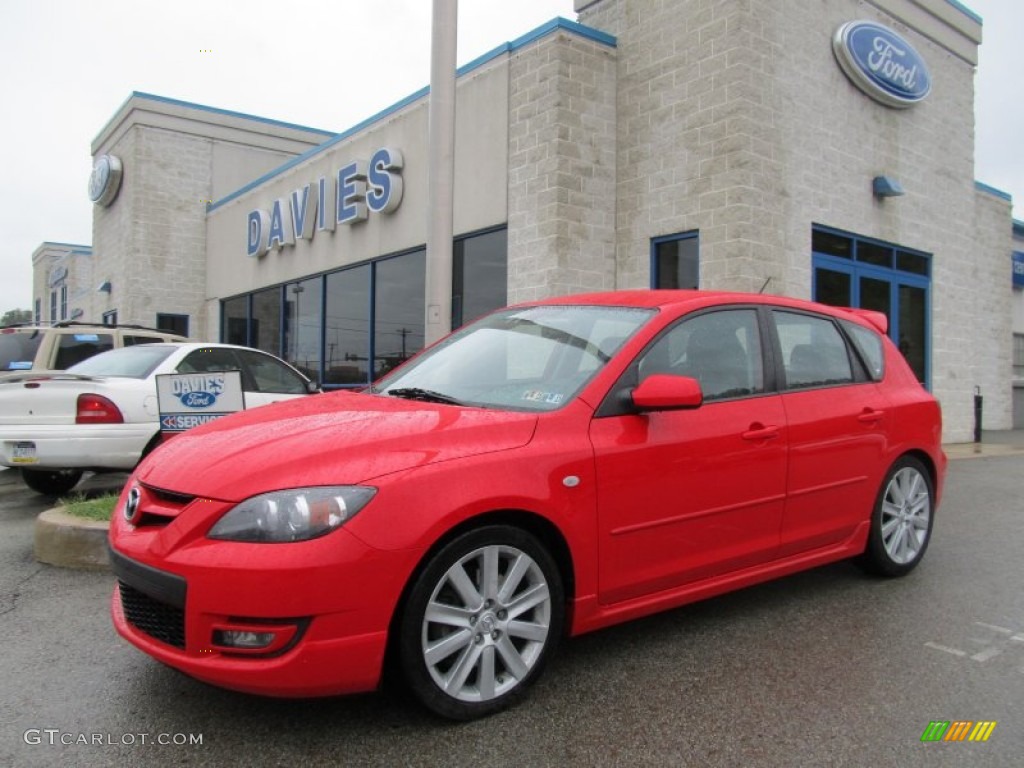 2008 MAZDA3 MAZDASPEED Sport - True Red / MAZDASPEED Gray/Black photo #1