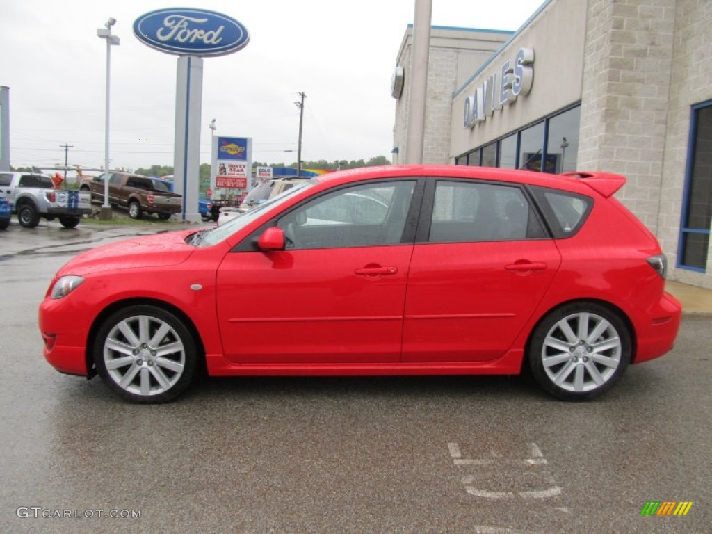 2008 MAZDA3 MAZDASPEED Sport - True Red / MAZDASPEED Gray/Black photo #2