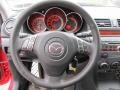 MAZDASPEED Gray/Black 2008 Mazda MAZDA3 MAZDASPEED Sport Steering Wheel