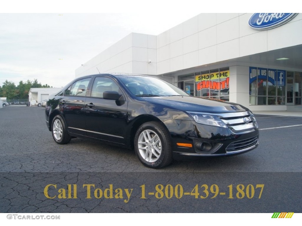 2012 Fusion S - Black / Medium Light Stone photo #1