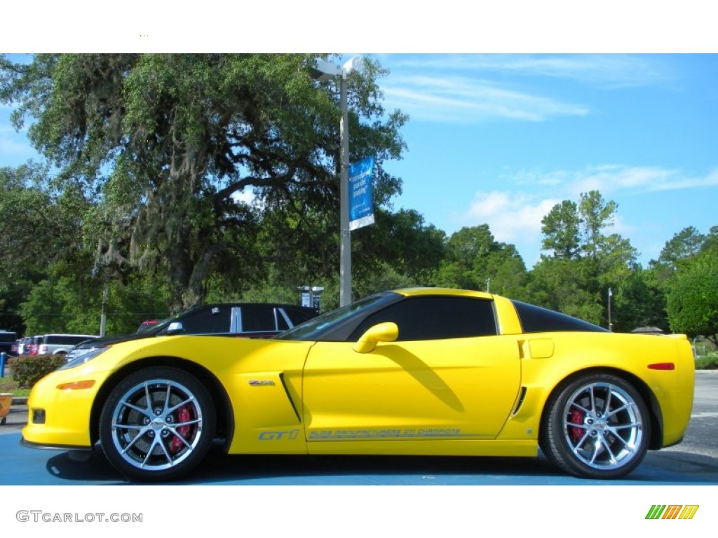 2009 Corvette Z06 GT1 Championship Edition - Velocity Yellow / Ebony photo #2