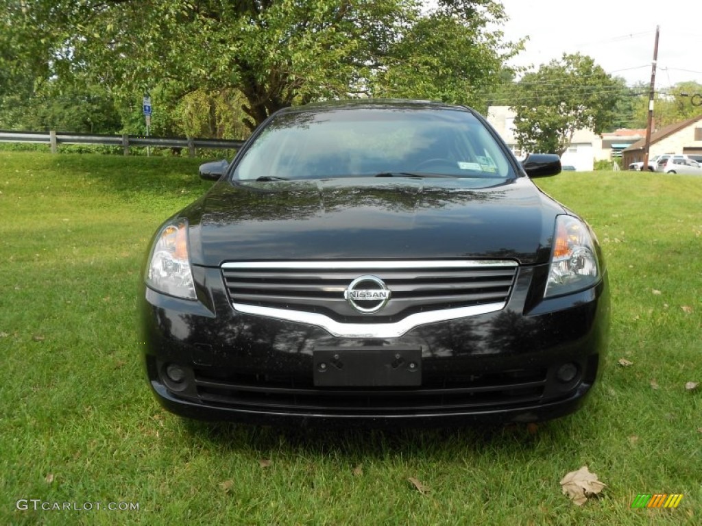2009 Altima 2.5 SL - Super Black / Charcoal photo #7