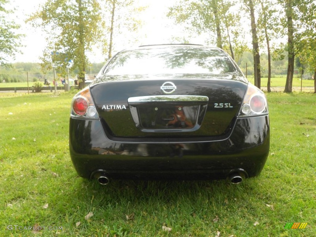 2009 Altima 2.5 SL - Super Black / Charcoal photo #8