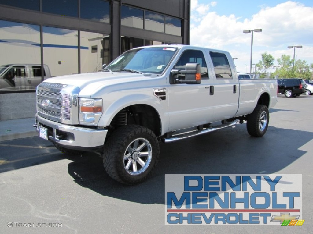 2008 F350 Super Duty XLT Crew Cab 4x4 - Silver Metallic / Medium Stone photo #1