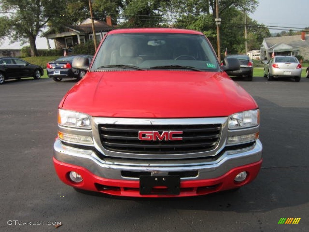 2006 Sierra 1500 Z71 Extended Cab 4x4 - Fire Red / Dark Pewter photo #2