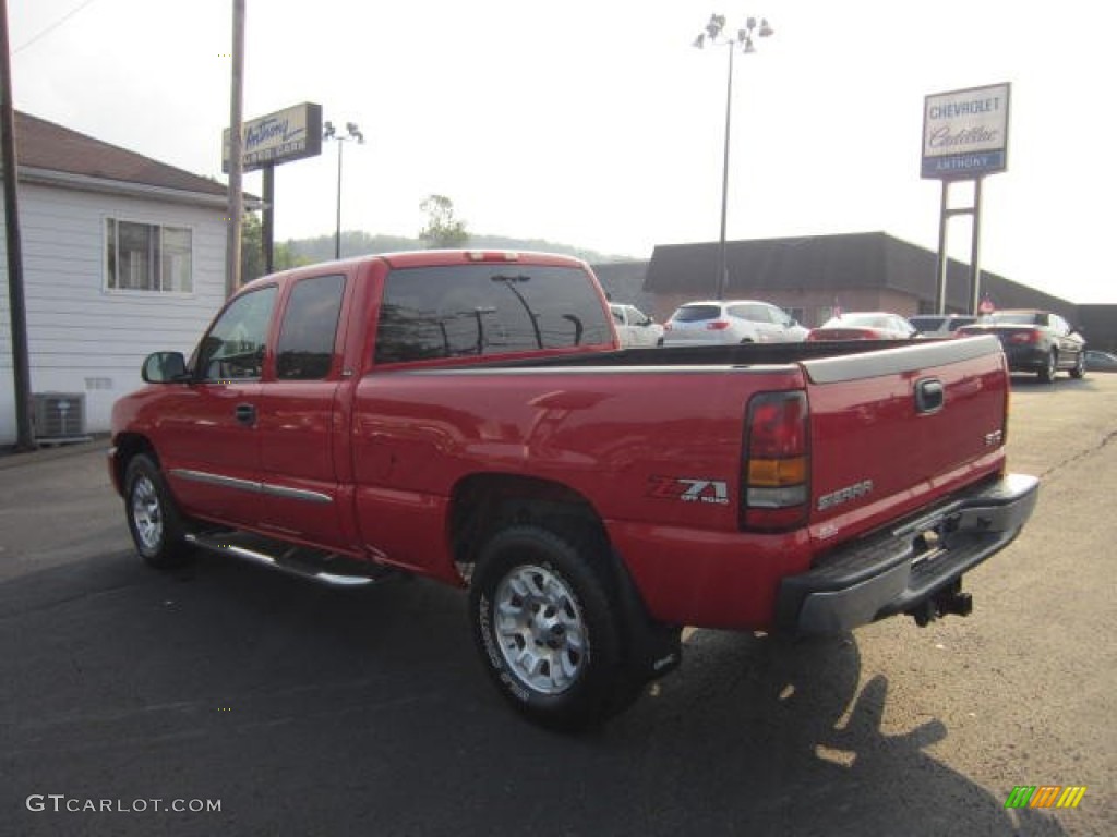 2006 Sierra 1500 Z71 Extended Cab 4x4 - Fire Red / Dark Pewter photo #5