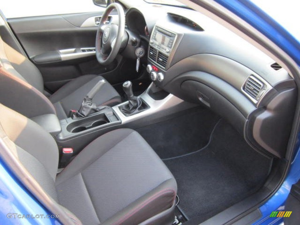 Carbon Black Interior 2010 Subaru Impreza WRX Wagon Photo #53676960