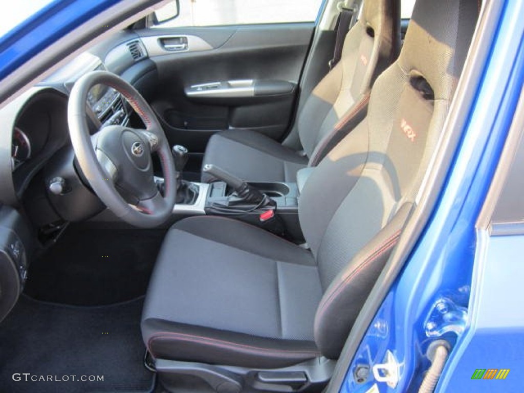 Carbon Black Interior 2010 Subaru Impreza WRX Wagon Photo #53676996