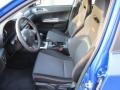  2010 Impreza WRX Wagon Carbon Black Interior