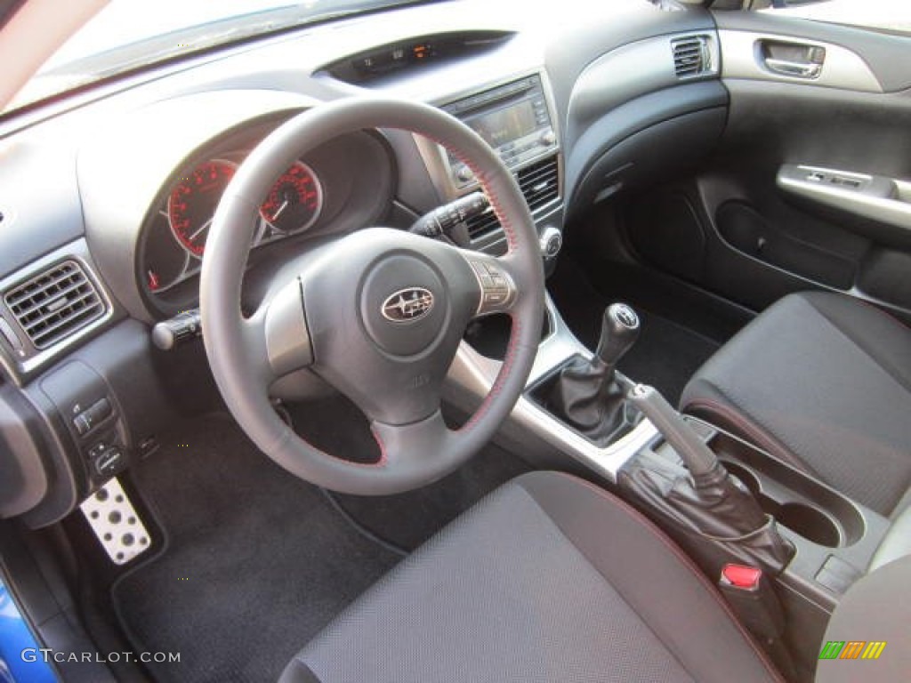 Carbon Black Interior 2010 Subaru Impreza WRX Wagon Photo #53677002