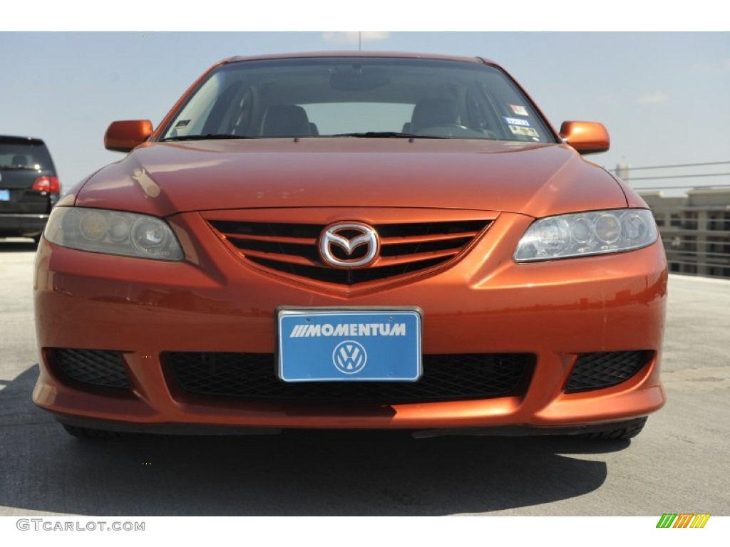 2004 MAZDA6 s Sedan - Blazing Copper Metallic / Gray photo #2