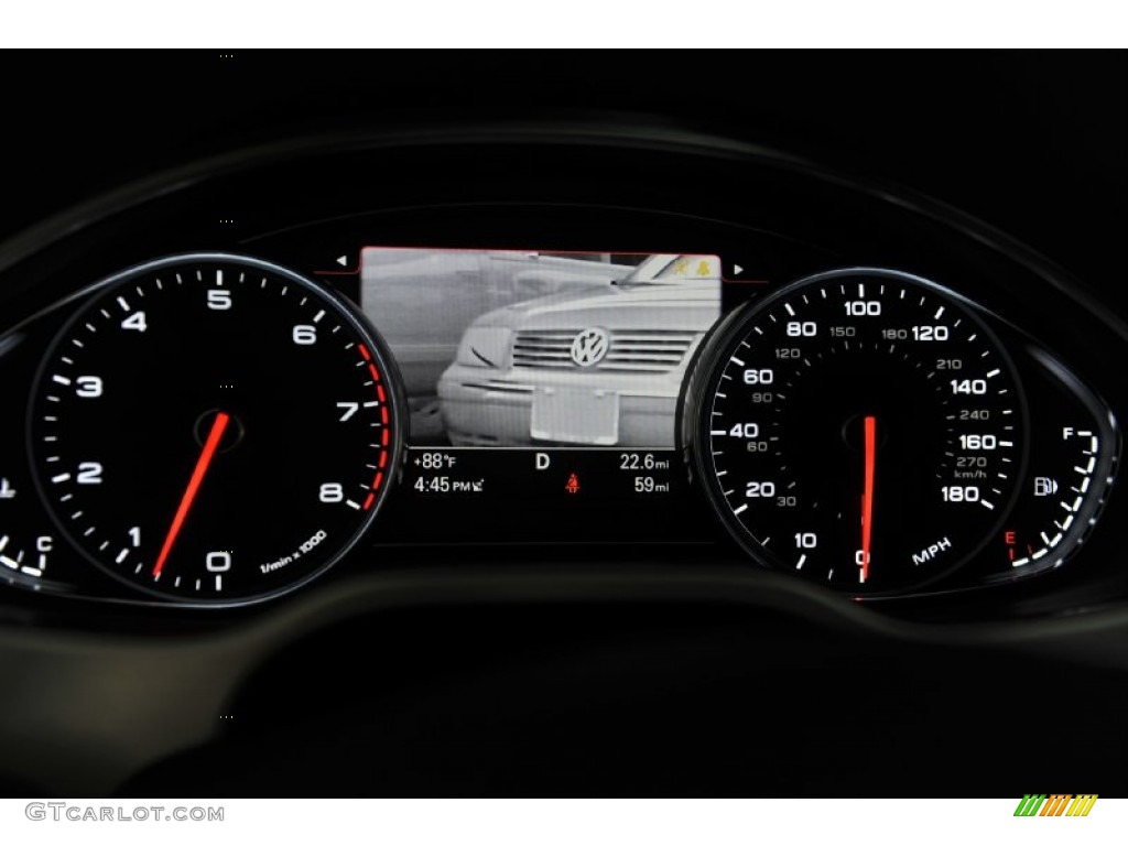 2012 Audi A8 L W12 6.3 Gauges Photo #53679867