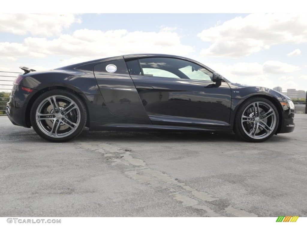 Phantom Black Pearl Effect 2011 Audi R8 5.2 FSI quattro Exterior Photo #53680200