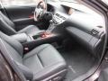 Black/Brown Walnut Interior Photo for 2010 Lexus RX #53680203