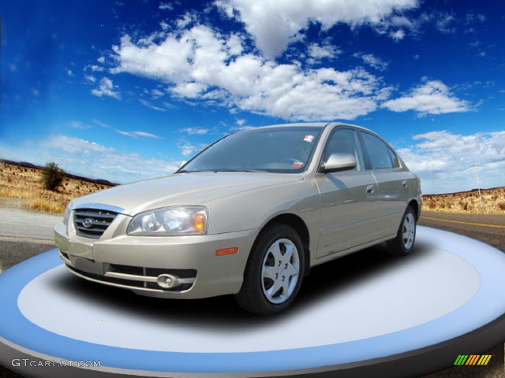 2006 Elantra GLS Sedan - Champagne Beige / Beige photo #1