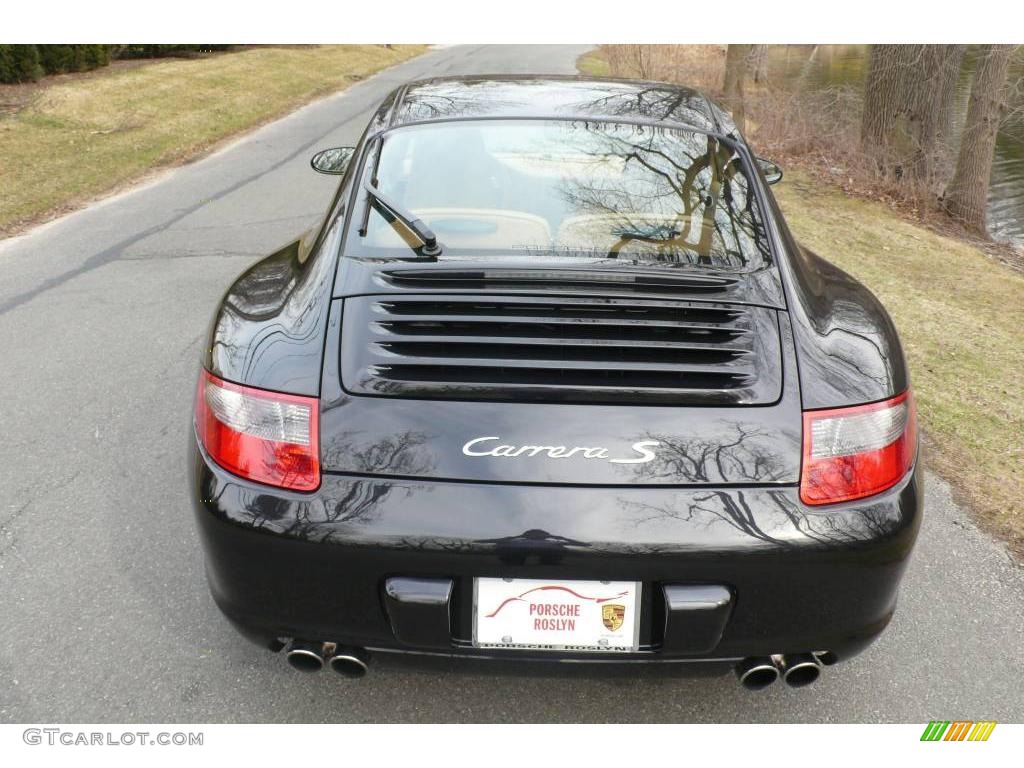 2008 911 Carrera S Coupe - Basalt Black Metallic / Sand Beige photo #5