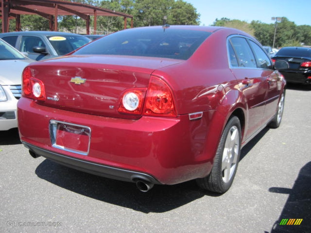 2008 Malibu LT Sedan - Red Jewel Tint Coat / Ebony photo #3