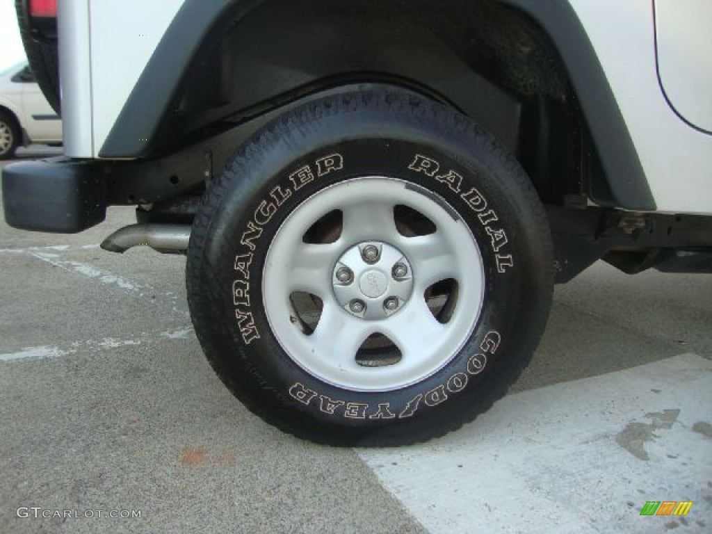 2004 Wrangler Sport 4x4 - Bright Silver Metallic / Dark Slate Gray photo #23