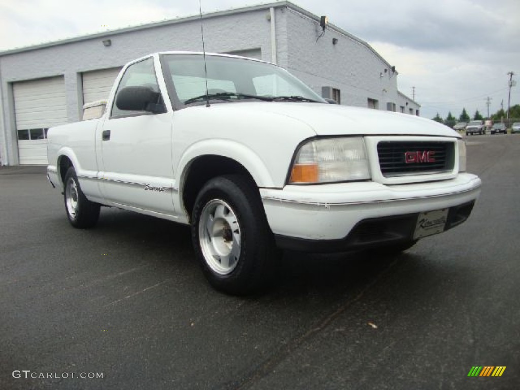 1999 Sonoma SLS Regular Cab - Summit White / Pewter photo #7