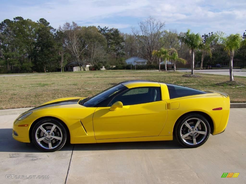 2009 Corvette Coupe - Velocity Yellow / Ebony photo #6